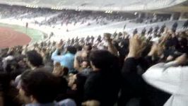 شعار دانشجویان انقلابی در ورزشگاه علیه آل سعودالاتحاد پیروزی