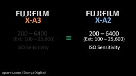 مقایسه جدیدترین دوربین Fujifilm X A3 نسخه قبلی