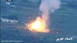 انهدام تانک سعودی موشک کورنت توسط انصارالله در جیزان