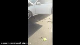 تصادف مرگبار بنز رونیز در تهران