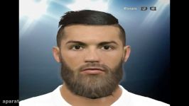 فیس فانتزی ریش رونالدو برای pes2016