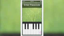 توییک زیبا برای پسکد لاک اسکرین piano passcode