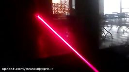 500mW 650nm Mitsubishi red laser in partial fog