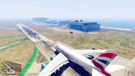 GTA 5  فرود A380 غول پیکر بر روی هواپیما