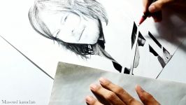 drawing of norman reedus طراحی نقاشی نورمن ریداس