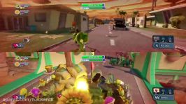 گیم پلی plants vs zombie garden warfare اسپلیت اسکرین