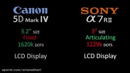 مقایسه دوربین Canon 5D Mark IV Vs Sony A7R II
