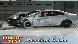 تست تصادف Mitsubishi Galant crash test