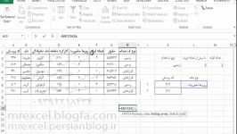 آموزش استفاده هم زمان توابع Match VLOOKUPدر اکسل 2013