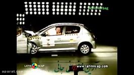 تست تصادف Peugeot 207