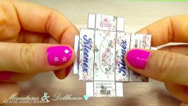 Miniature doll Tissue or Kleenex box actually works t
