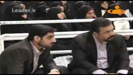 شعرخوانی برقعی در محضر رهبری