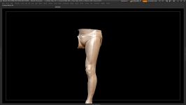 ایجاد کردن شکل پایه ، پاهای کاراکتر در ZBrush