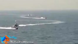 رهگیری ناوشکن امریکایی توسط قایقهای تندرو ایرانی