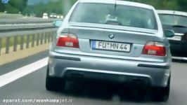 درگ بی نظیر هیجان انگیز BMW M5 در اتوبان آلمان