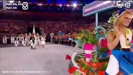 رژه کاروان ایران در مراسم افتتاحیه المپیک ریو