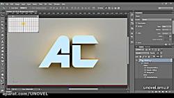 آموزش فوتوشاپ طراحی لوگو حروف سه بعدی