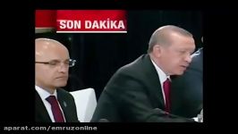 چرت زدن مسئول ترک کنار اردوغان اوباما