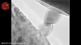 مشاهده جوش سرد دو نانوسیم در زیر میکروسکوپ الکترونی