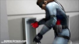 مبارزه Solid Snake VS Sam Fisher