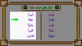 برترین آموزش تجوید قرآن کریم  حرف ثاء