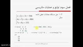 جلسه چهارم کلاس آموزش Matlab دانشگاه صنعتی اصفهان