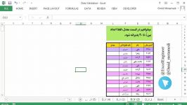 آموزش اکسل data validation 2