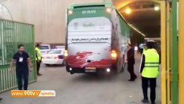 اختصاصی ورود اتوبوس تیم ملی ایران به ورزشگاه آزادی