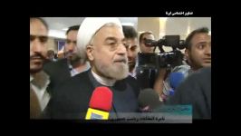 حضور حسن روحانی در ستاد انتخابات کشور