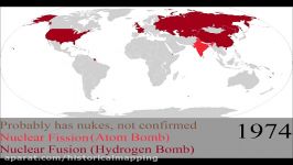 نقشه گسترش فناوری بمب اتم بمب هیدروژنی تا امروز