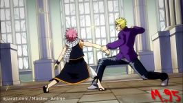 Anime Fights  Natsu and Gajeel vs Laxus