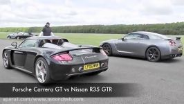 درگ پورشه کررا نیسان r35 gtr