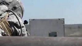 تمرینات تیربارچیان ارتش آمریکا شلیک تیربار نیمه سنگین M 240