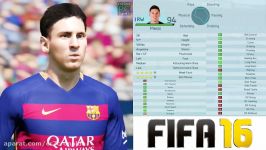 چهره لیونل مسی فیفا 6 تا FIFA 17