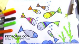 چگونه نقاشی بکشیم ؟ آموزش نقاشی کردن ماهی