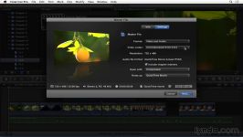 تنظیم گزینه های خروجی گرفتن در FinalCut Pro X