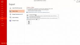 تبدیل فایل پاور پوینت به فیلم