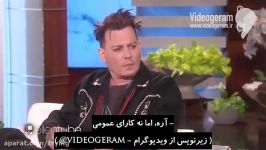 ..متلک «جانی دپ»به«جاستین بیبر» در برنامه#الن شو.