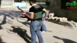 کشته شدن رمبوی داعشی ها توسط تک تیرانداز ارتش سوریه