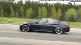 درگ ریس Mercedes Benz C63 AMG Coupe Black Series Designo Manhat BMW M5