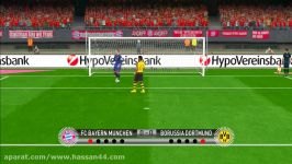 gameplay pes 2017 bayern vs dortmundپنالتی