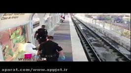 ضرب شتم یک مسافر به دست پلیس در ایستگاه مترو