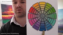  تئوری رنگ Mixing using a color wheel 