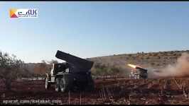 استفاده موشک های گراد توسط مخالفان مسلح سوریه