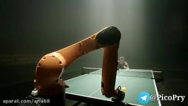 هیجان انگیز مسابقه ربات تنیسور انسان تنیسور آریا