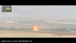 شمال حماه  زدن بالگرد گازال ارتش سوریه موشک تاو