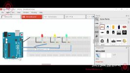 آموزش آردوینو  چراغ راهنمایی رانندگی بخش1 3