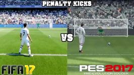 تفاوت ضربه پنالتی Fifa17 Pes17