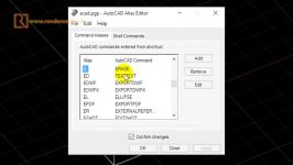 آموزش تغییر میانبر فرمان های اتوکد
