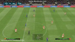 گیم پلی بازی pes 2017 دمو بی حال